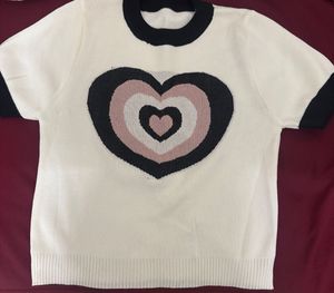 Cute Heart Print Top