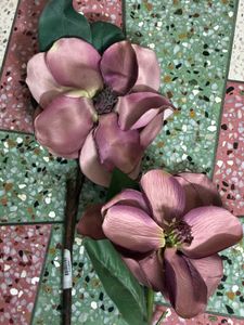 Set of 2 Artificial Magnolia Flowers