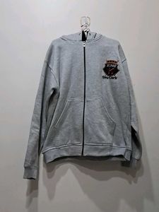 Gray Skylark Zip-Up Hoodie
