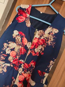 Floral Belted Western Maxi Dress (Women)