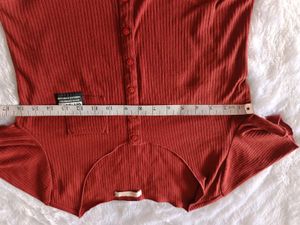 Maroon Crop Top