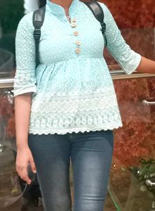 Light Blue Top For Women
