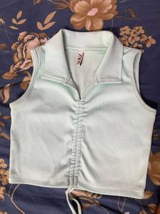 Zara Mint Green Top
