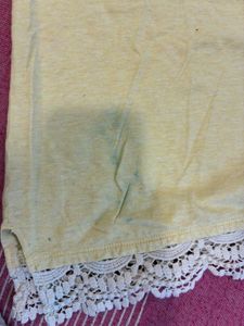Yellow Lace Tank Top