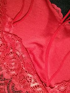 Red Padded Crop Top