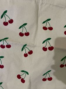 cherry tote bag