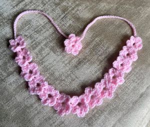 💮Crochet Floral Hair Band