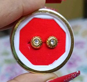 Gold Stud Earrings