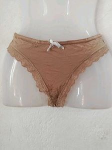 Lace Trim Panties with Bow