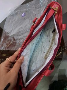 Da Milano Red Handbag