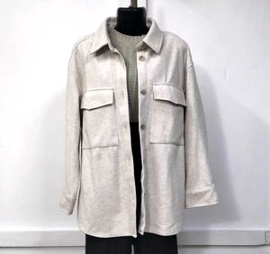 Beige Shacket