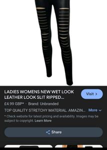 Black Ripped Jagging Partywear