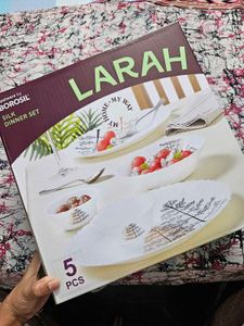 Borosil Larah Silk Dinner Set - 5 Pcs