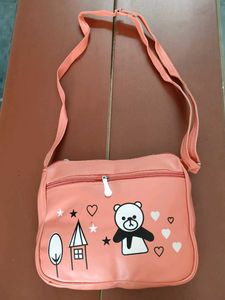 Cute Pink Bear Crossbody Bag