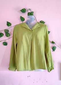 Veromoda lime Green soft Long Sleeve Top
