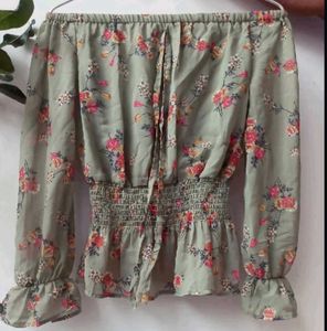 Floral Korean Top