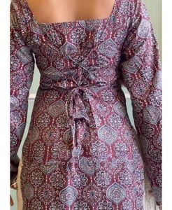 Printed Square Neck Tunic