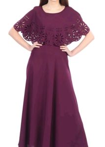 new Elegant Purple Maxi Dress