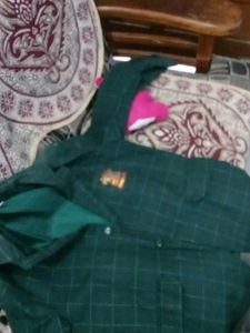 Green Checkered Blazer