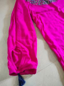Beautiful Long Kurti Having Embroidery