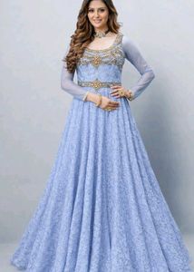 Elegant Lavender Ethnic Gown