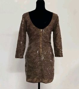 Backless Sequin Dress