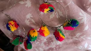 Pompom Earrings