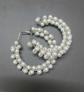 Pearl Hoop Earrings