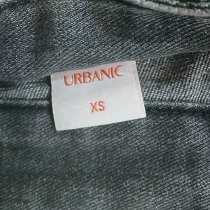 Urbanic High Waisted Straight Fit Grey Jeans - S