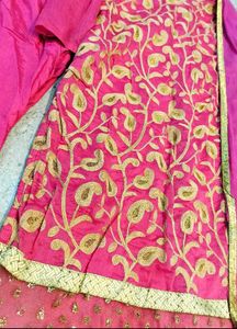Pink Embroidered Kurta Set