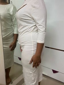 White Cut Out Bodycon