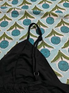 Black Corset Style Tank Top