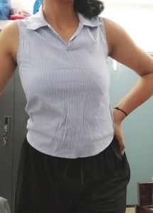 Striped Sleeveless Top