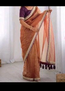 Brown Saree