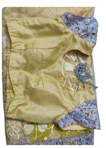 Yellow Net Saree