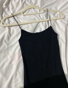 zara fitted dress in black ☻