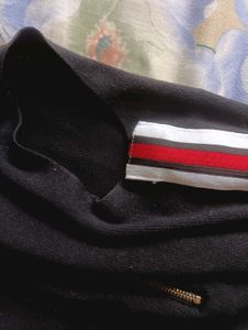 Black Racer Stripe Mini Dress