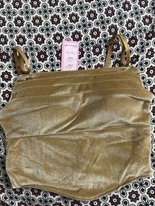 Gold Velvet Corset Top