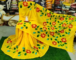 Hand-painted Saree