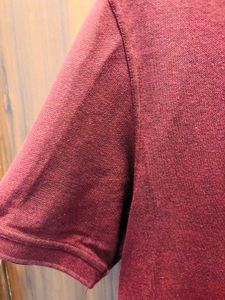 Peter England Maroon Polo Shirt
