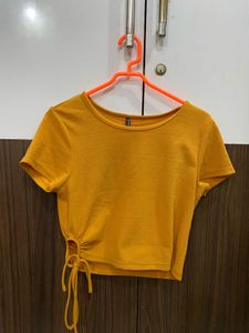 Mustard Crop Top