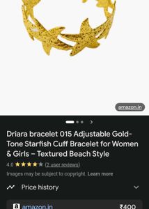 Anti-Tarnish golden plated adjustable cuff bracele
