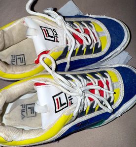 Original Colorful Fila Disruptor-style sneakers