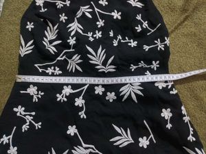 Floral Black Dress