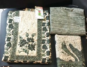 Neel Maheshwari Green Cotton Suit Fabric