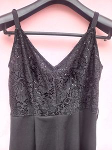 Black Lace Top Jumpsuit