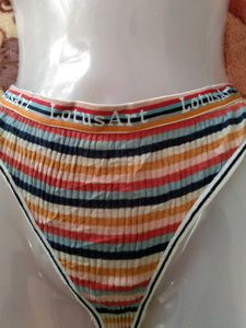 Striped Women's Thong