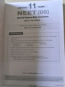 NEET Solved Papers 2013-2023