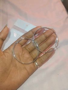 Silver Hoop Earrings