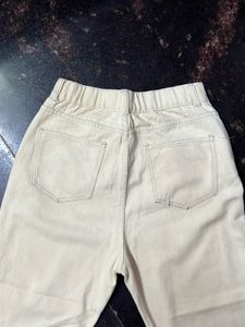 Beige Casual Pants